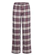 Grino - Night Trousers Pyjamahousut Olohousut Burgundy Etam