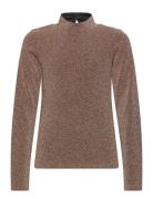 Tnidalou L_S Tee Tops T-shirts Long-sleeved T-shirts Brown The New