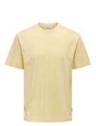 Onsfred Life Rlx Ss Tee Noos Tops T-shirts Short-sleeved Yellow ONLY &...
