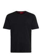 Dozy Tops T-shirts Short-sleeved Black HUGO