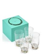 Glass Feast 33 Cl Stripes Gold By Ottolenghi Set/4 Home Tableware Glas...