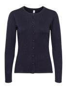 Sc-Dollie Cardigan Tops Knitwear Cardigans Navy Soyaconcept