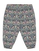 Pants In Liberty Fabric W. Lin Bottoms Sweatpants Navy Huttelihut