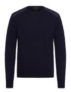 Kerrigan Crewneck Jumper Tops Knitwear Round Necks Navy Belstaff