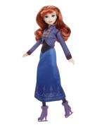 Disney Frozen Ice-Skating Anna Fashion Doll With Skates & Shoes Inspir...