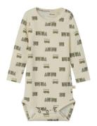 Nbmgayo Ls Slim Body Lil Bodies Long-sleeved Beige Lil'Atelier