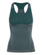 Hmlclea Seamless Top Sport T-shirts & Tops Sleeveless Green Hummel