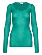 Massachusetts Tops T-shirts & Tops Long-sleeved Green American Vintage