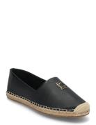 Th Logo Leather Espadrille Matalat Sandaalit Espadrillot Black Tommy H...