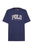 Logo Cotton Jersey Tee Tops T-shirts Short-sleeved Navy Ralph Lauren K...