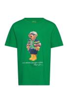 Polo Bear Cotton Jersey Tee Tops T-shirts Short-sleeved Green Ralph La...