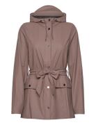 Curve Jacket W3 Sadevaatteet Brown Rains