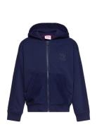 Hooded Cardigan Tops Knitwear Cardigans Navy Hugo Kids