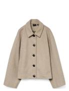 Vmfortunemie Short Jacket Ga Noos Villakangastakki Beige Vero Moda