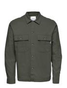 Onskennet Life Ls Linen Overshirt Tops Overshirts Khaki Green ONLY & S...