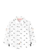 Poplin Shirt Tops Shirts Long-sleeved Shirts White Boboli