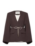 Rodebjer Gia Blazer Blazers Single Breasted Blazers Brown RODEBJER