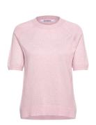 Srmarla Ss O-Neck Knit Tops Knitwear Jumpers Pink Soft Rebels