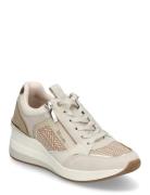 Women Lace-Up Matalavartiset Sneakerit Tennarit Beige Tamaris