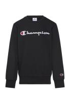 Crewneck Sweatshirt Tops Sweat-shirts & Hoodies Sweat-shirts Black Cha...