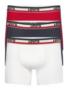 Levis Men Sprtswr Logo Boxer Brief 3P Bokserit White Levi's®