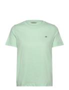 Reg Shield Ss T-Shirt Tops T-shirts & Tops Short-sleeved Green GANT
