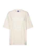 Over D Tee_B Tops T-shirts & Tops Short-sleeved White HUGO BLUE