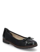 Rieker Ladies Shoes 45358-00 Black Ballerinat Black Rieker