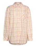 Long-Sleeved Over D Poplin Shirt Tops Shirts Long-sleeved Yellow Monki