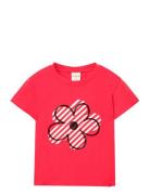 Knit T-Shirt Flame Tops T-shirts Short-sleeved Red Boboli