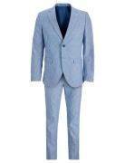 Jprriviera Linen Suit Slim Fit Sn Puku Blue Jack & J S