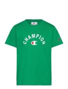 Ss Tee Tops T-shirts Short-sleeved Green Champion