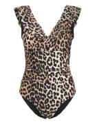Agnescras Swimsuit Uimapuku Uima-asut Brown Cras