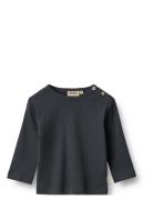 T-Shirt L/S Milo Tops T-shirts Short-sleeved Navy Wheat