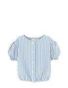 Nmfvelma Ss Short Top Tops T-shirts Short-sleeved Blue Name It