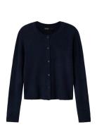 Nlflodet Ls Short S Cardigan Tops Knitwear Cardigans Navy LMTD