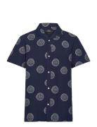 Bowling Miller Shirt Ss Tops T-shirts Short-sleeved Navy Clean Cut Cop...