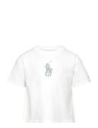 Big Pony Cotton Jersey Boxy Tee Tops T-shirts Short-sleeved White Ralp...
