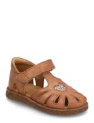 Sandals - Flat - Closed Toe Shoes Summer Shoes Sandals Brown ANGULUS