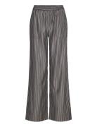 Lr-Kaya Bottoms Trousers Wide Leg Black Levete Room