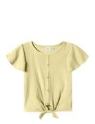 Nmffsand Ss Short Top Tops T-shirts Short-sleeved Yellow Name It