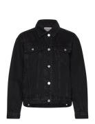 A Slouch Jacket Black Salt Farkkutakki Denimtakki Black ABRAND
