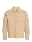Cfedgar 0206 Garment Dyed Linen Jac Takki Beige Casual Friday