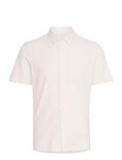 Cffolke Ss Bu Jersey Piquet Shirt Tops Polos Short-sleeved White Casua...