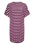 Softness Stripe Big Shirt Yöpaita Purple Missya