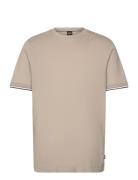 Thompson 04 Tops T-shirts Short-sleeved Beige BOSS