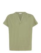 Kamilia Wing Sl Blouse Tops Blouses Short-sleeved Green Kaffe