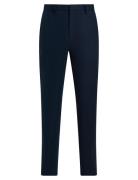 Linen Lyocell Stretch Tapered Bottoms Trousers Formal Navy Calvin Klei...