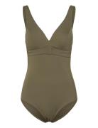 Rivero Wirefree Plunge T-Shirt Swimsuit Uimapuku Uima-asut Green Femil...