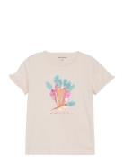 T-Shirt Ss Tops T-shirts Short-sleeved White Minymo